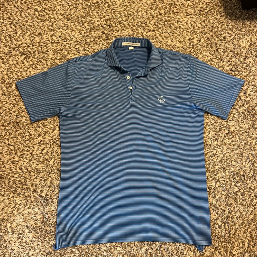 Holderness & Bourne golf polo. Large. Champions Retreat logo on chest.